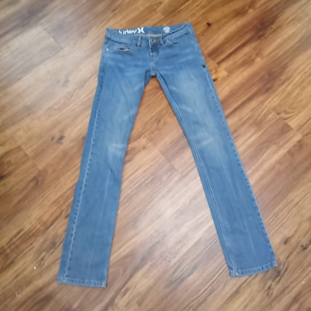 Hurley Women's Skinny Fit Low-Rise Jeans Size 28 Classic Blue Denim Stretch Fit